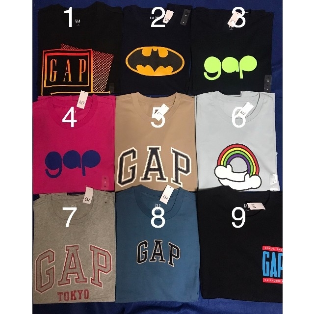 GAP(ギャップ)の【新品未使用タグ付き正規品 10枚セット】GAP　Tシャツ メンズのトップス(Tシャツ/カットソー(半袖/袖なし))の商品写真