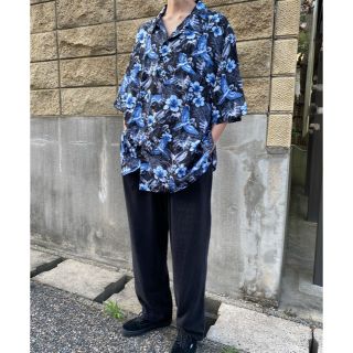 アートヴィンテージ(ART VINTAGE)の【着画あり】USA古着　ハワイアンシャツ総柄　鳥　花　ヴィンテージ(シャツ)