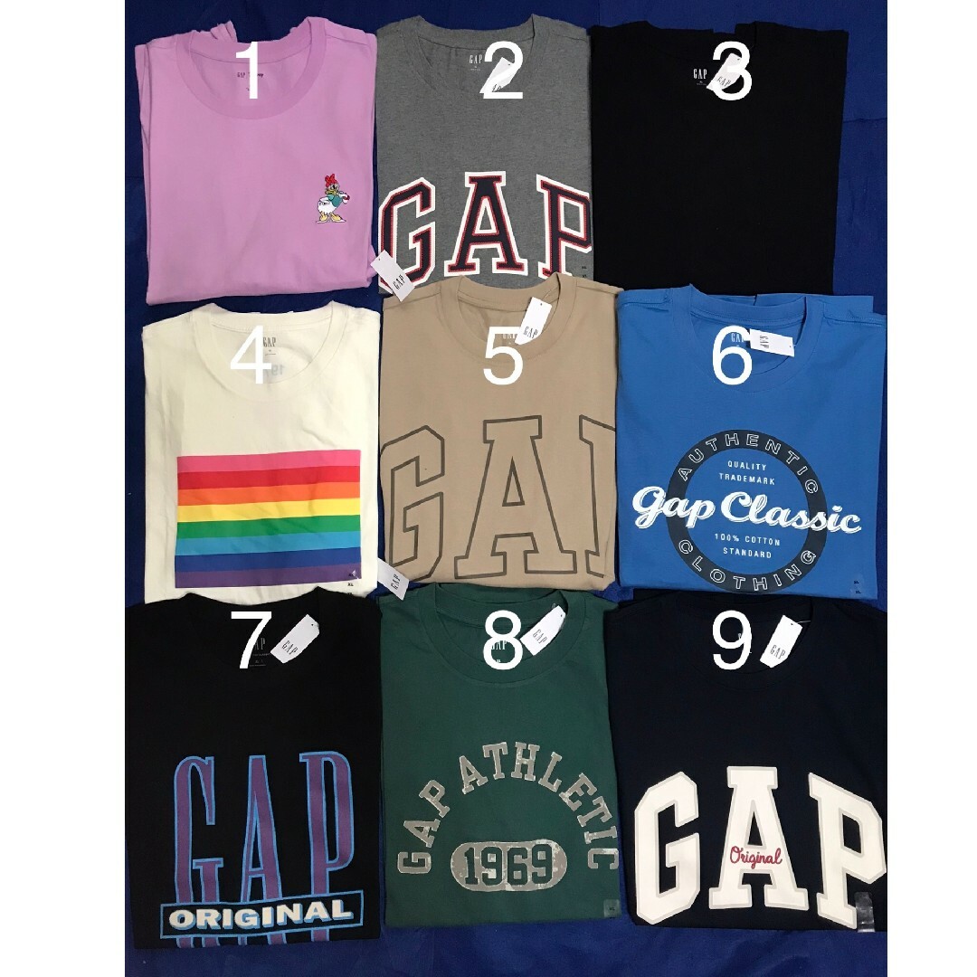 GAP(ギャップ)の【新品未使用タグ付き正規品 10枚セット】GAP　Tシャツ メンズのトップス(Tシャツ/カットソー(半袖/袖なし))の商品写真