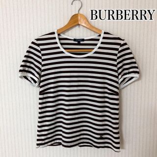 バーバリー(BURBERRY)のバーバリー　トップス　ボーダー　tシャツ　カットソー　半袖　バーバリーロンドン(Tシャツ(半袖/袖なし))