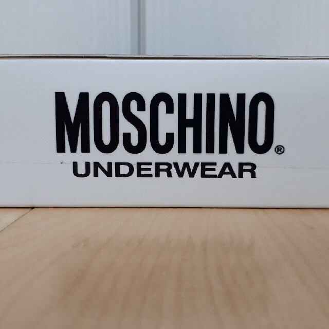 MOSCHINO(モスキーノ)の【新品未使用】MOSCHINO/モスキーノのボクサーパンツ2枚セットLサイズWH メンズのアンダーウェア(ボクサーパンツ)の商品写真