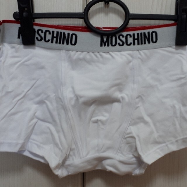 MOSCHINO(モスキーノ)の【新品未使用】MOSCHINO/モスキーノのボクサーパンツ2枚セットMサイズWH メンズのアンダーウェア(ボクサーパンツ)の商品写真