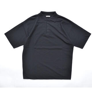 コモリ(COMOLI)のauralee HARD TWIST AMUNZEN DB CLOTH POLO(Tシャツ/カットソー(半袖/袖なし))