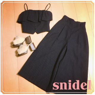 スナイデル(SNIDEL)のsnidel ウールロンパース(オールインワン)