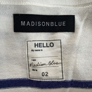 マディソンブルー ボーダー プルオーバー 02 日本製・高品質 専用!マディソンブルー 02 ボーダー プルオーバー Tシャツ/カットソー(七分/長袖)