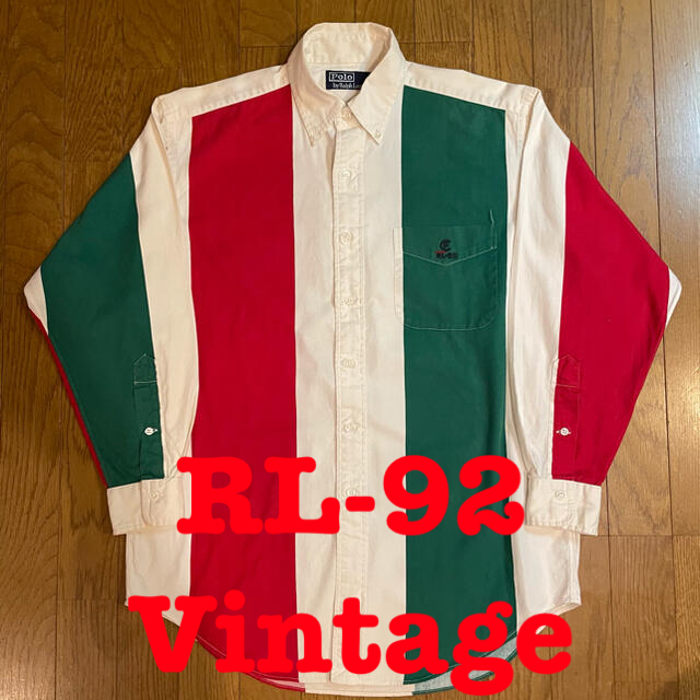 RL-92 ラルフローレン ヴィンテージ シャツ polo | フリマアプリ ラクマ