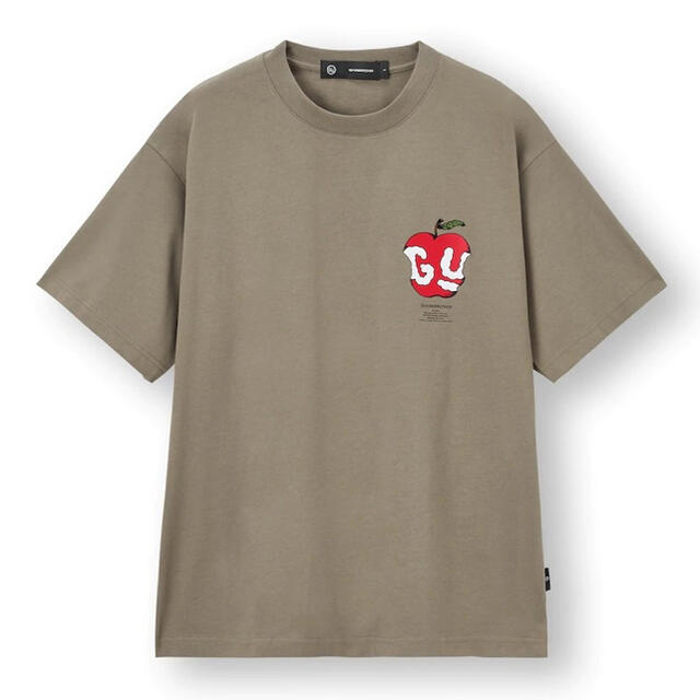 UNDERCOVER(アンダーカバー)の新品！UNDERCOVER GU Disney Apple Tee Brown メンズのトップス(Tシャツ/カットソー(半袖/袖なし))の商品写真