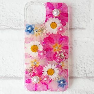 特別価格★押し花ケース  iPhone12mini(iPhoneケース)