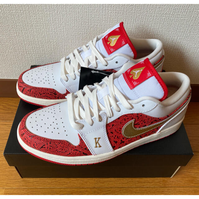 NIKE エア ジョーダン 1 LOW SE SPADES 26cmスニーカー