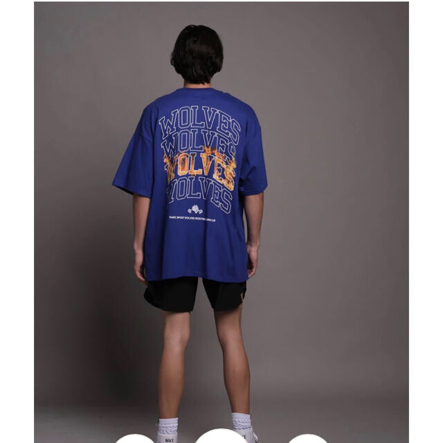 Through Hell Oversized Tee in Cobalt  スポーツ/アウトドアのトレーニング/エクササイズ(その他)の商品写真