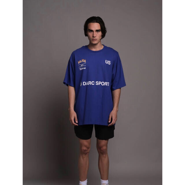 Through Hell Oversized Tee in Cobalt  スポーツ/アウトドアのトレーニング/エクササイズ(その他)の商品写真