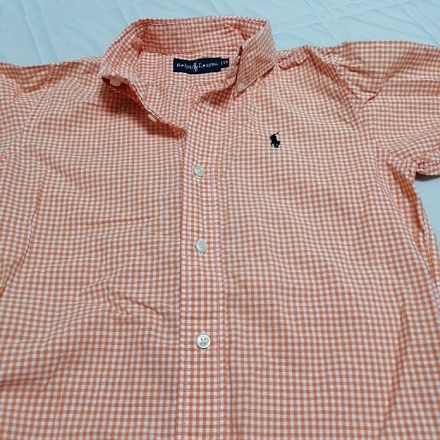 Ralph Lauren(ラルフローレン)のラルフローレン130美品シャツ キッズ/ベビー/マタニティのキッズ服男の子用(90cm~)(Tシャツ/カットソー)の商品写真