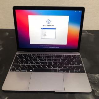 マック(Mac (Apple))のMacbook 12インチ 2017 m3 8GB/256GB(ノートPC)