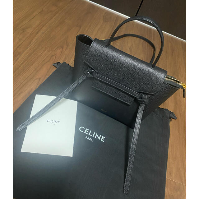 全ての ベルトバッグ - celine ナノ ブラック グレインドカーフスキン