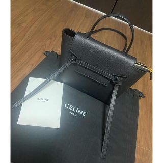 セリーヌ(celine)のベルトバッグ ナノ / グレインドカーフスキン ブラック(ショルダーバッグ)