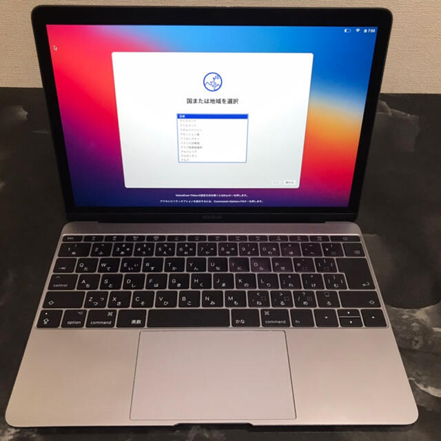 MacBook 12インチ 2017  M3 メモリ8GB SSD256GB