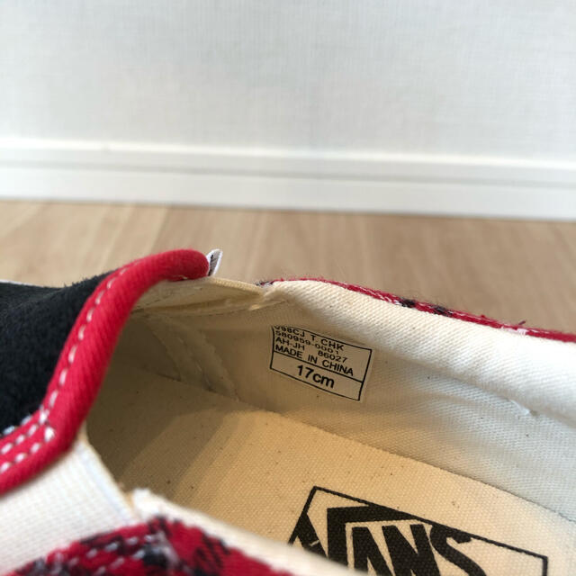 VANS(ヴァンズ)のVANS スリッポン スニーカー　17㎝ キッズ/ベビー/マタニティのキッズ靴/シューズ(15cm~)(スリッポン)の商品写真