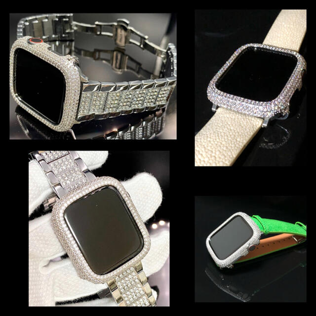 アップルウォッチカスタムカバー　pave レディースのファッション小物(腕時計)の商品写真