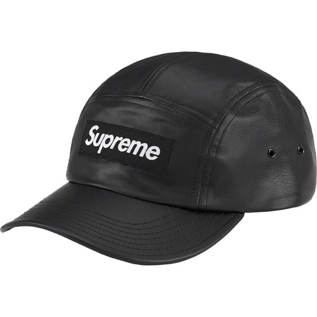 Leather Camp Cap