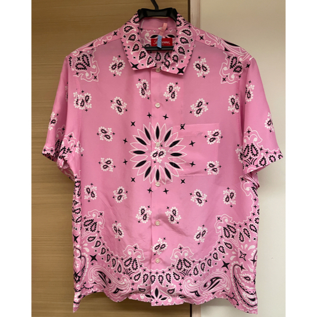 21SS Supreme Bandana Silk S/S Shirt ピンクS - シャツ