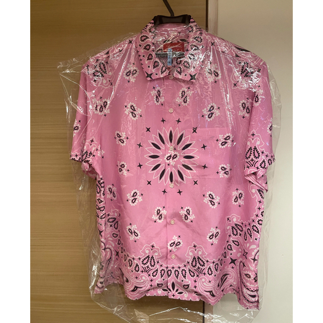 21SS Supreme Bandana Silk S/S Shirt ピンクS - シャツ