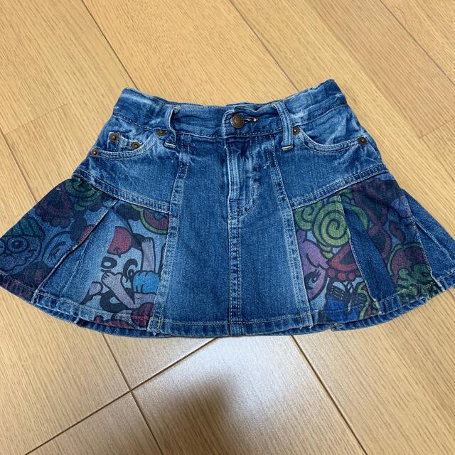 HYSTERIC MINI(ヒステリックミニ)のhysteric mini ビンテージスカート キッズ/ベビー/マタニティのキッズ服女の子用(90cm~)(スカート)の商品写真