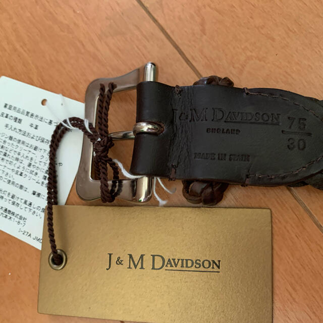 J&M DAVIDSON 革ベルト　編みベルト　正規店購入　新品