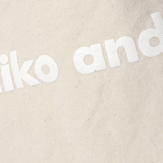 niko and...(ニコアンド)のniko and ...　ニコアンド　オリジナルニコロゴエプロン　新品　白　  インテリア/住まい/日用品のキッチン/食器(その他)の商品写真