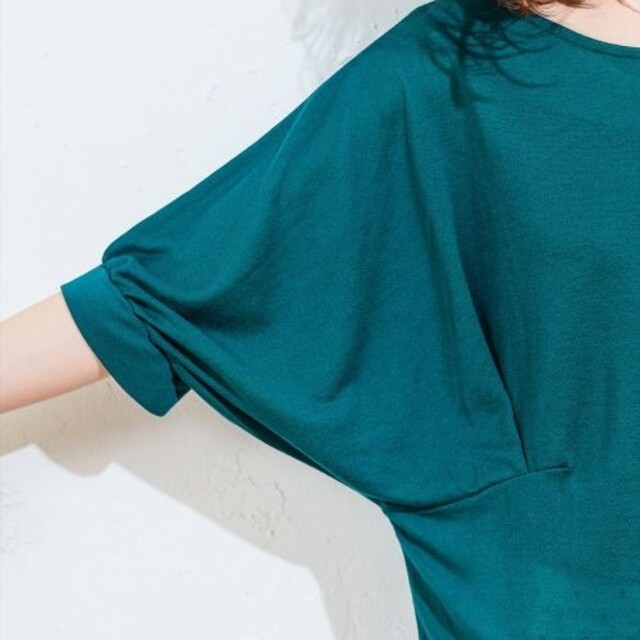 natural couture(ナチュラルクチュール)のゆるさらドルマンスリーブTシャツ レディースのトップス(Tシャツ(半袖/袖なし))の商品写真