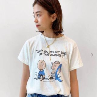 ドゥーズィエムクラス(DEUXIEME CLASSE)のSTAMMBAUM CHARLIE BROWN T-SHIRT 新品タグ付き(Tシャツ(半袖/袖なし))