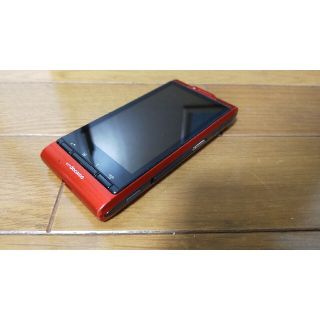 美中古品 SH-05C オレンジ(携帯電話本体)