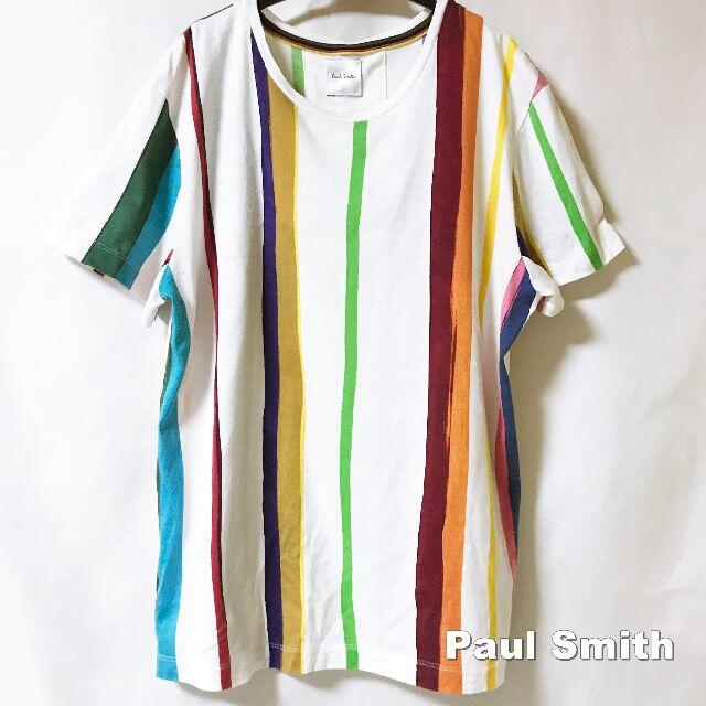 【Paul Smith】 ポールスミス マルチストライプ Tシャツ