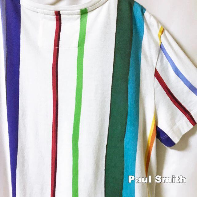 【Paul Smith】 ポールスミス マルチストライプ Tシャツ
