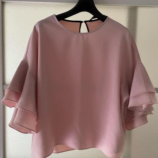 ザラ(ZARA)のZARA 袖フリルトップス(シャツ/ブラウス(半袖/袖なし))