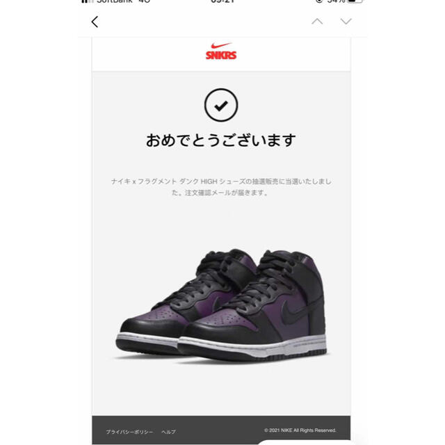 NIKE ダンク HIGH×フラグメントデザイン