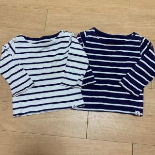 ユニクロ(UNIQLO)のボーダーTシャツ2枚セット(Ｔシャツ)