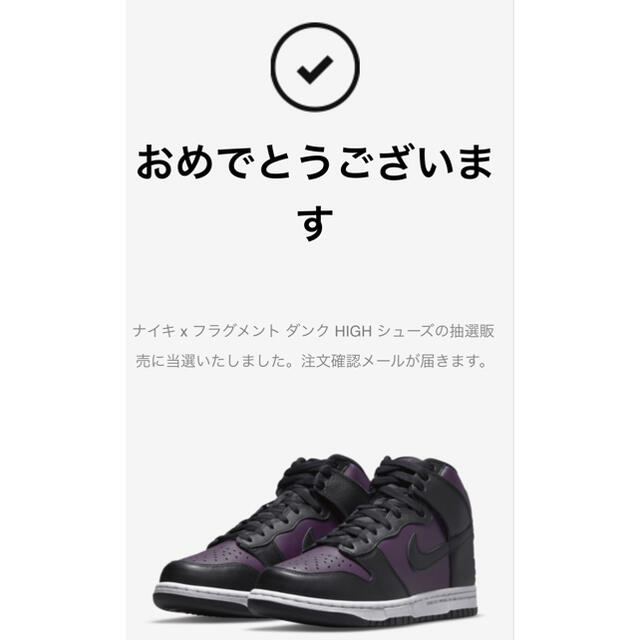 NIKE DUNK HIGH × fragment 28.5cm