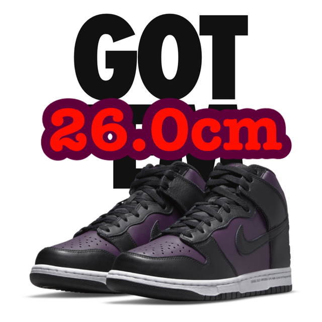 新品未使用商品名26.0cm NIKE FRAGMENT DUNK HIGH CITY PACK