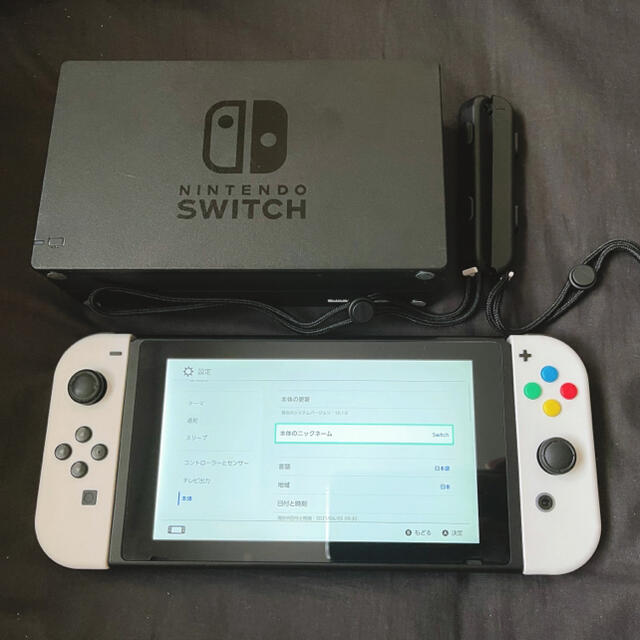 Nintendo Switch ジョイコン シェル換装 白