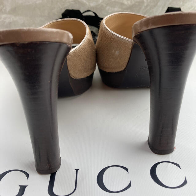 Gucci(グッチ)のGucci ミュール　ハラコ レディースの靴/シューズ(ミュール)の商品写真