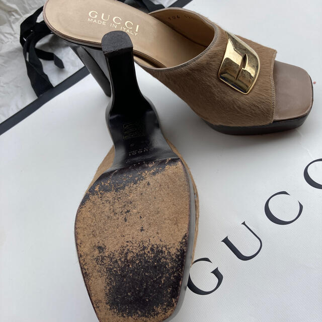 Gucci(グッチ)のGucci ミュール　ハラコ レディースの靴/シューズ(ミュール)の商品写真