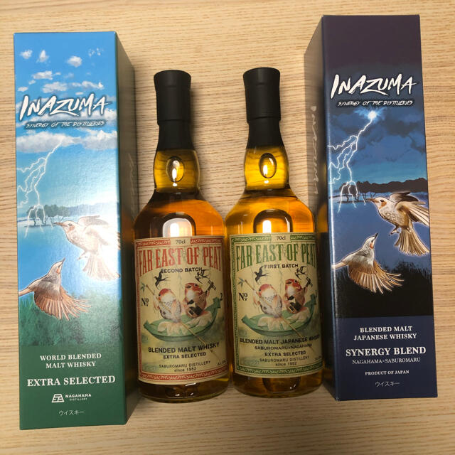 ですので 長濱蒸留所×三郎丸蒸留所 コラボウイスキー 限定4本セット