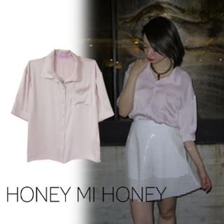 ハニーミーハニー(Honey mi Honey)のannami様専用♡ハニーミーハニー サテンパジャマブラウス♡(シャツ/ブラウス(半袖/袖なし))