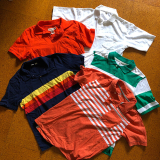 ギャップキッズ(GAP Kids)の🌟新品も❗️GAP、H&M、オールドネービー等キッズポロシャツ5点セット(Tシャツ/カットソー)