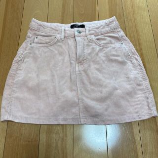 ベルシュカ(Bershka)のピンクコーデュロイミニスカート(ミニスカート)