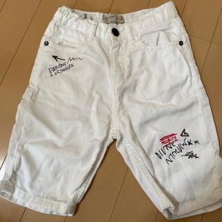 ザラキッズ(ZARA KIDS)のお値下げ‼︎ZARA boys ホワイトデニム　ハーフ　ショートパンツ　122(パンツ/スパッツ)