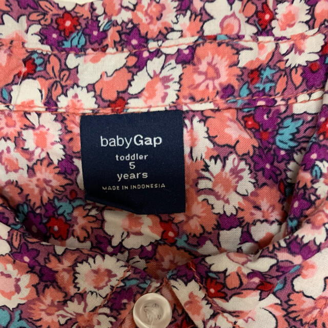 babyGAP(ベビーギャップ)のbabyGAP 女の子　花柄Ｔシャツ　トップス　110 キッズ/ベビー/マタニティのキッズ服女の子用(90cm~)(Tシャツ/カットソー)の商品写真
