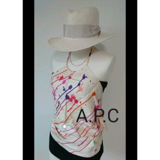 アーペーセー(A.P.C)の貴重！レアアイテム☆A.P.C アーペーセー 金太郎風ペイントホルターキャミ(ホルターネック)