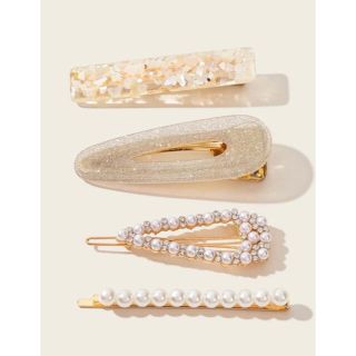 アメリヴィンテージ(Ameri VINTAGE)の【新品】【セール】  ヘアアクセサリー　パールヘアピン　髪留め　4本(ヘアピン)