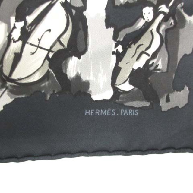 Hermes CONCERTO シルク 黒 白の通販 by ベクトル ラクマ店｜エルメスならラクマ - エルメス スカーフ カレ45 コンチェルト 正規品得価